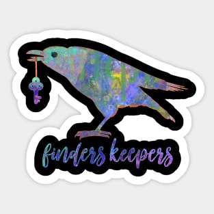 Raven Key Sticker